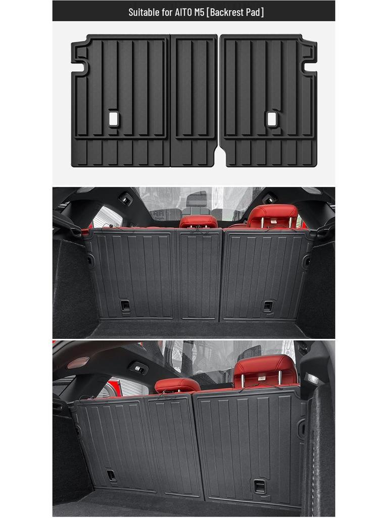 Eco-Friendly TPE Floor and Trunk Mats with Seat Back Protectors for 2022-2025 AITO M5
