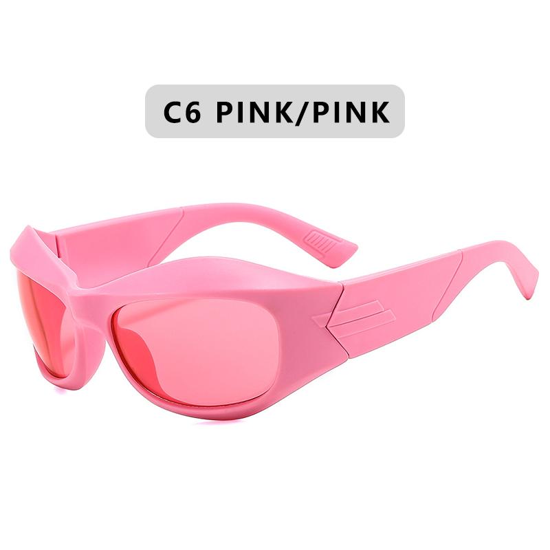 Trend Steampunk Sunglasses Women Men Fashion Sun Glasses Punk Female Y2K Mirror Goggle Shades Eyeglasses UV400
