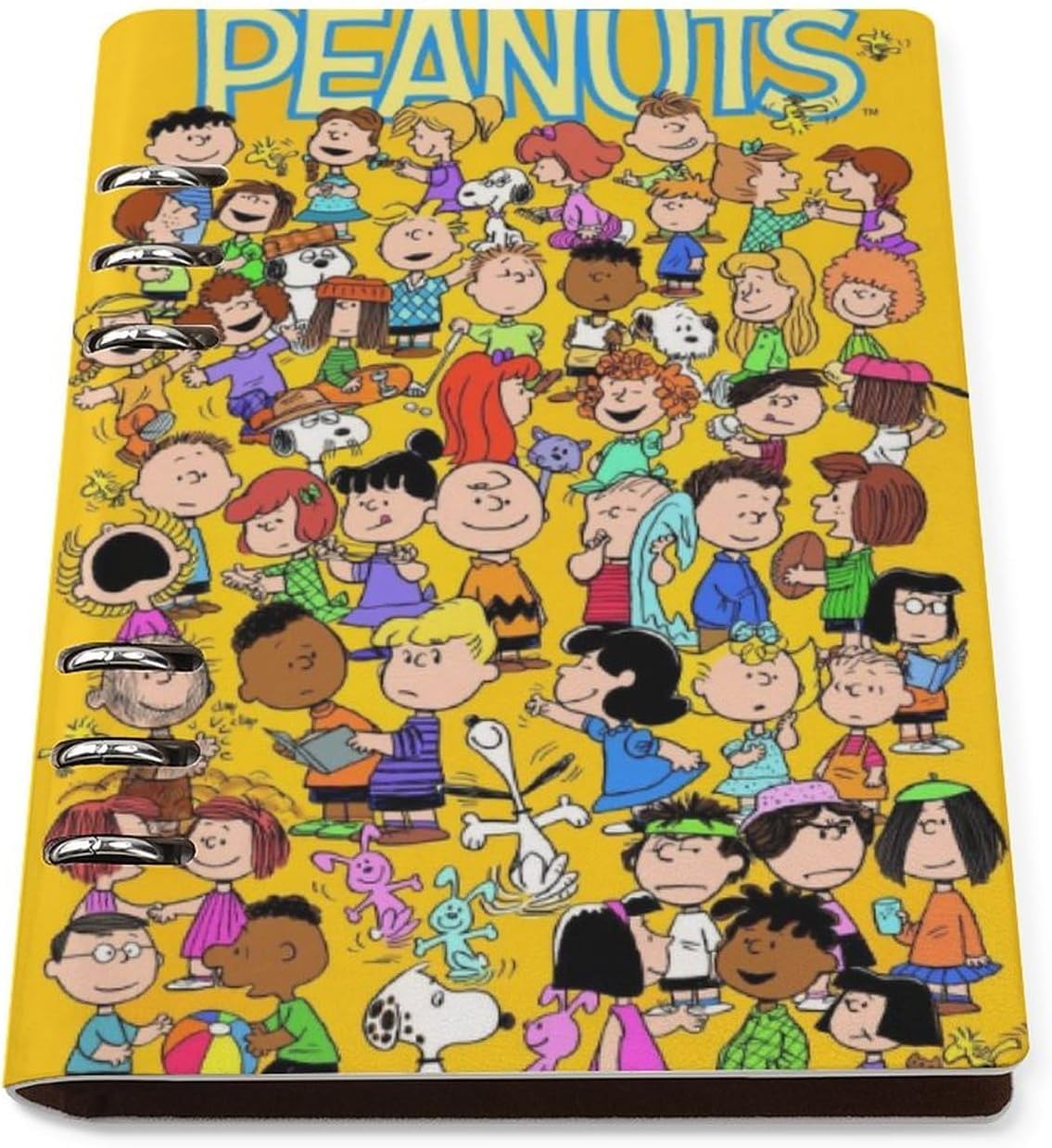 

Snoopy Student Memo PU A5 Holds 90 Office Gift Diary, Planner, Binder, Pad, Loose-Leaf Notebook, Leather, Size, 6-Ring, Sheets, Stationery, Supplies,