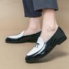 Men's shoes large size new casual leather shoes fashion one-pedal loafers Korean version of trendy hairstylist Doudou shoes