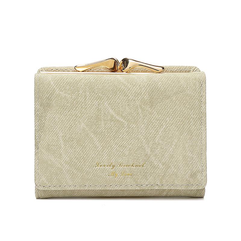 Wallet Women's New Washed Denim Pattern Clip Bag Multifunctional Card Bag Women's Premium Sense