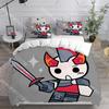 Fashion P-Phighting Game Bedding Set Single Twin Full Queen King Size Bed Set Kids Bedroom Duvetcover Sets Bed Sheet Set