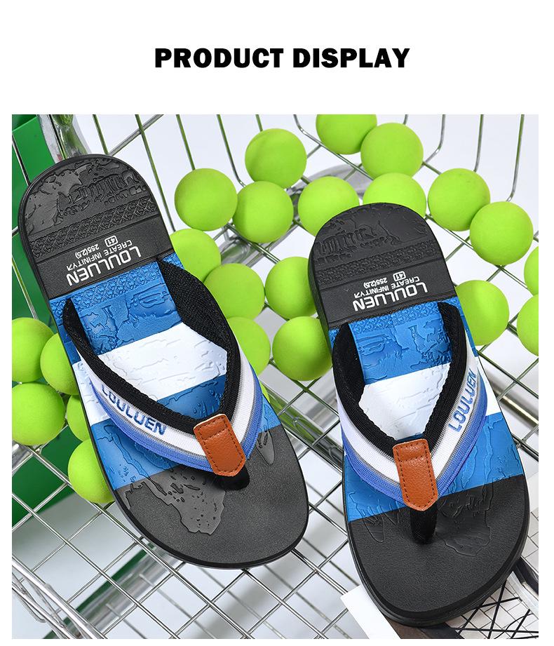 Men's Trendy Non-Slip Soft Sole Beach Flip-Flops EVA Thong Sandals