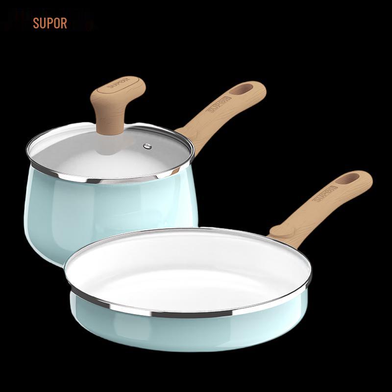 SUPOR Light Enamel Cookware Set