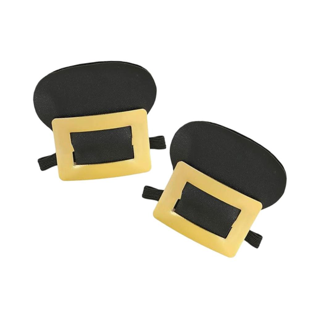 2x Gold Buckle Shoe Cover, Lightweight, Costume Accessory for Cosplay
