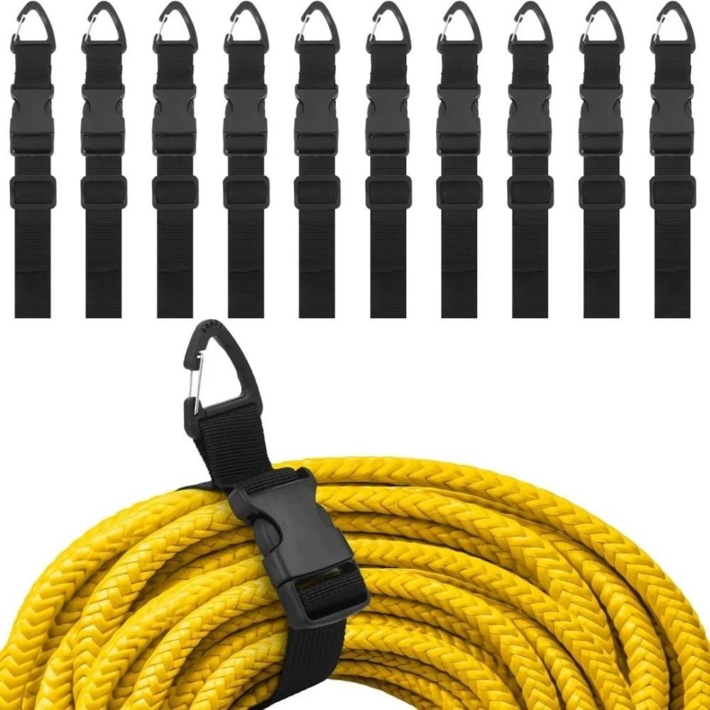 10Pcs Adjustable Cord Holder Heavy Duty Self Locking Cord Organizer Messy-Free Reusable Cable Management Straps Outdoor Wiring