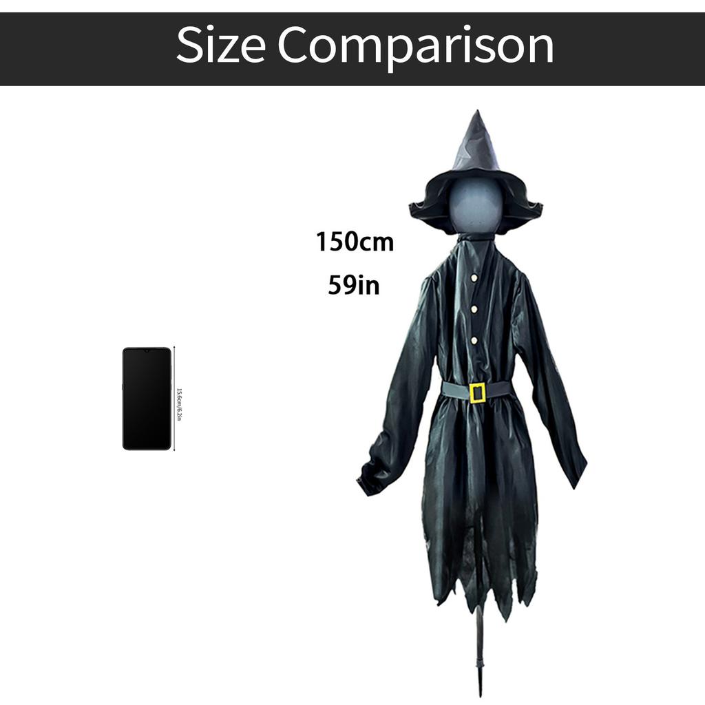 Halloween Witch Holding Hands Three Colorful Luminous Button Belt Atmosphere Layout Scene Decoration Props