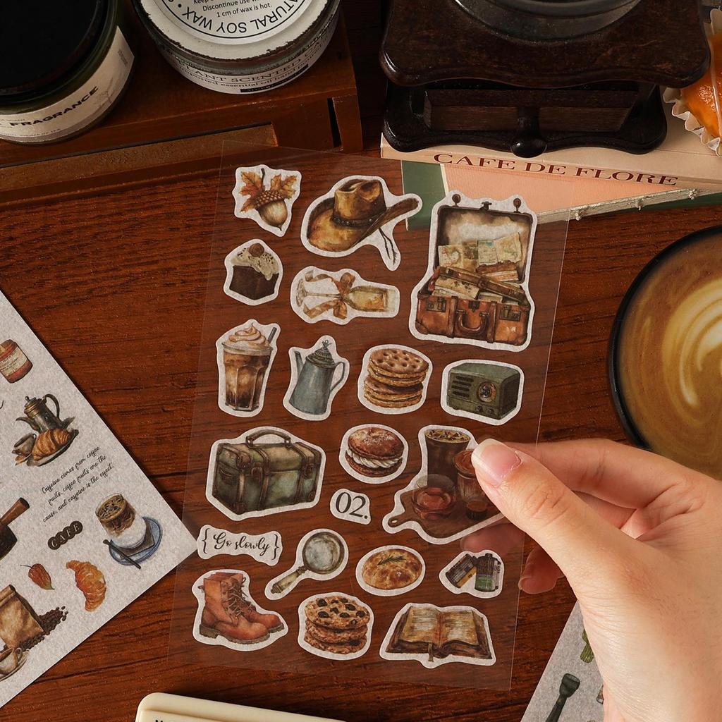 Yue Zhenye Seal Collection Cut-out Stickers for Journals & Kids' Crafts