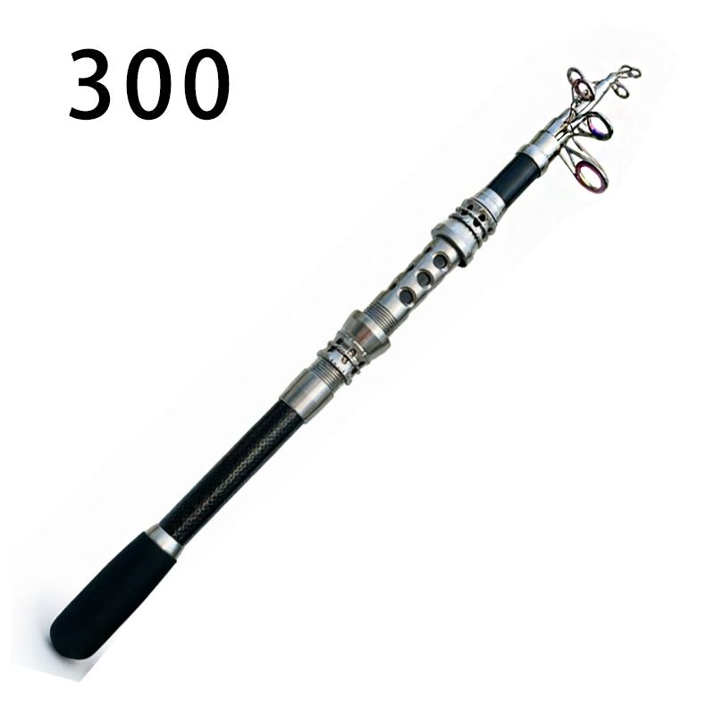 Mini Portable Carbon Fiber Sea Fishing Rod Long Throwing Rod 1.8-3.0m Telescopic Fishing Rod Super Hard Fishing Rod Sea Fishing Tackle Set