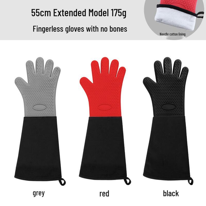 

Extended Five-Finger Silicone Baking Gloves