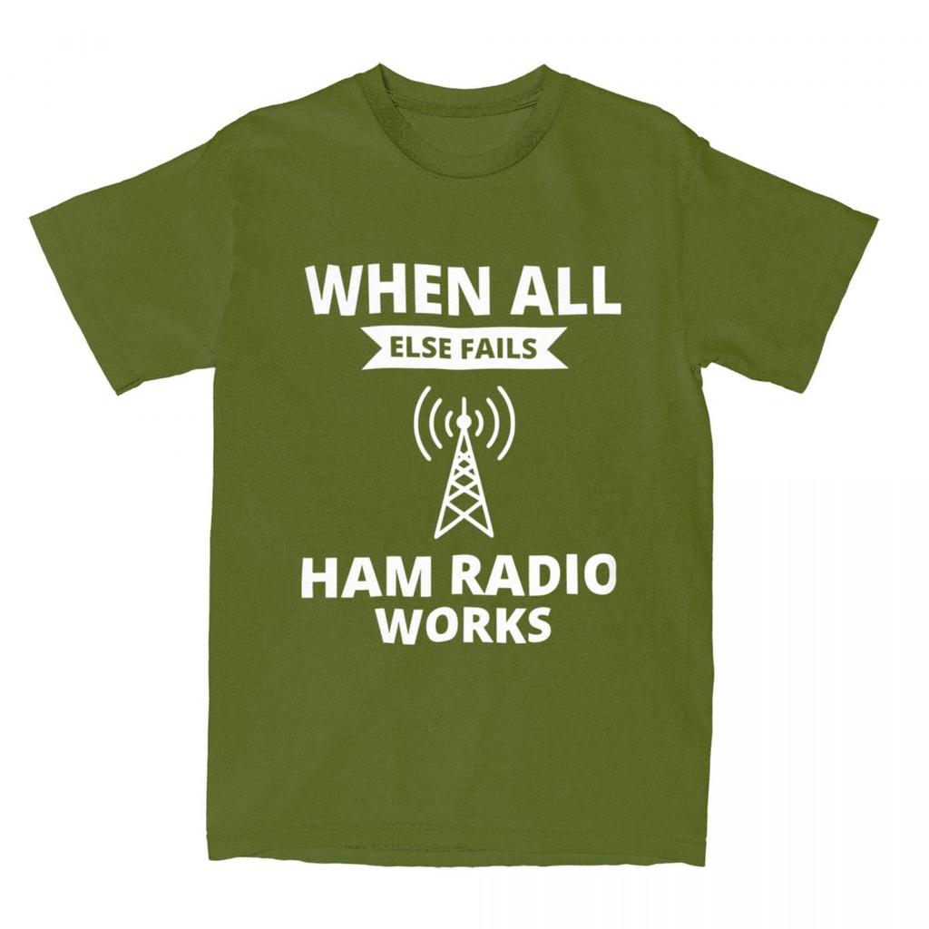 Amateur Ham Radio Operator T Shirt Summer Humor Y2K Retro T-Shirts 100 Cotton Tee Shirt For Male Short Sleeve Casual Clothes