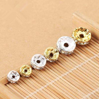 6/8mm 40/80Pcs Crystal Fashion Loose Beads Spacer Beads For DIY Necklace Bracelet Pendant Jewelry Making Delicate Jewelry