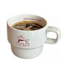 (blanc)Tasse à café chien dessin animé Tasse à eau portable mode pour la maison la fête