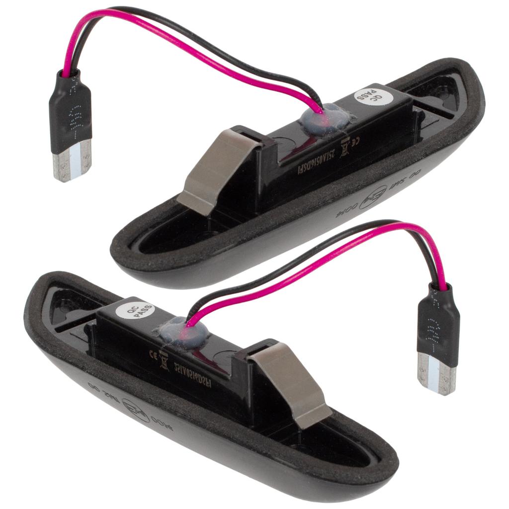 BMW Serie 1 E81 E82 E87 E88 Indicatore di Direzione Laterale LED Dinamico Fumé, Set da 2