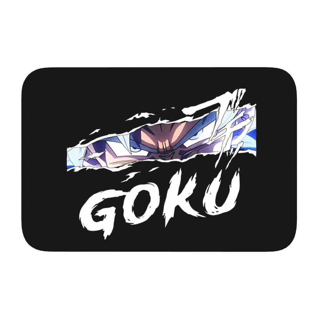 Custom Goku Anime Doormat Non-Slip Entrance Welcome Kitchen Bath Floor Door Mat Cute Cartoon Toilet Living Room Carpet Rug