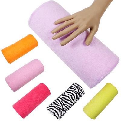 1 pieza de cojín de descanso para media mano, diseño de manicura para salón de belleza, columna suave