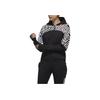 Adidas Color Block Printed Hooded Jacket Women Jacket Black GN5672
