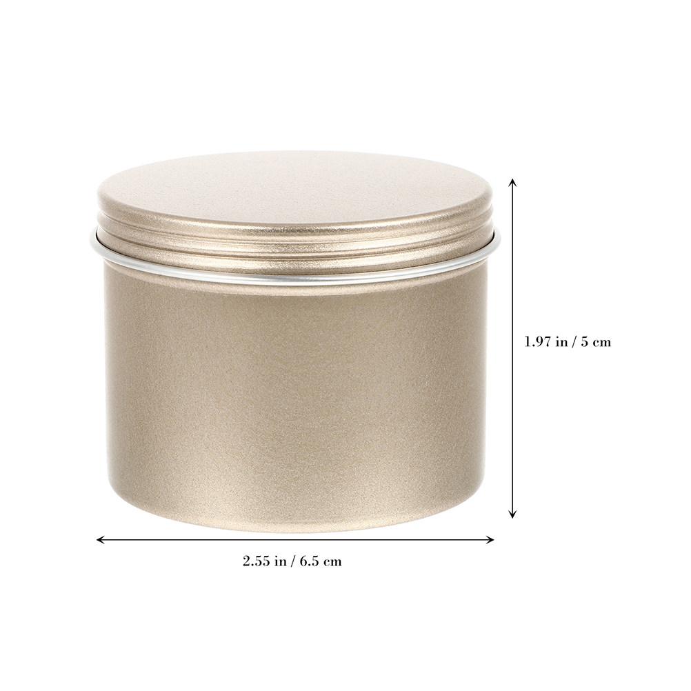 

6Pcs Aluminum Storage Can Set Mini Airtight Tea Leaves Candy Seasoning Container Jar for Kitchen Pantry DIY Thank You золотистый