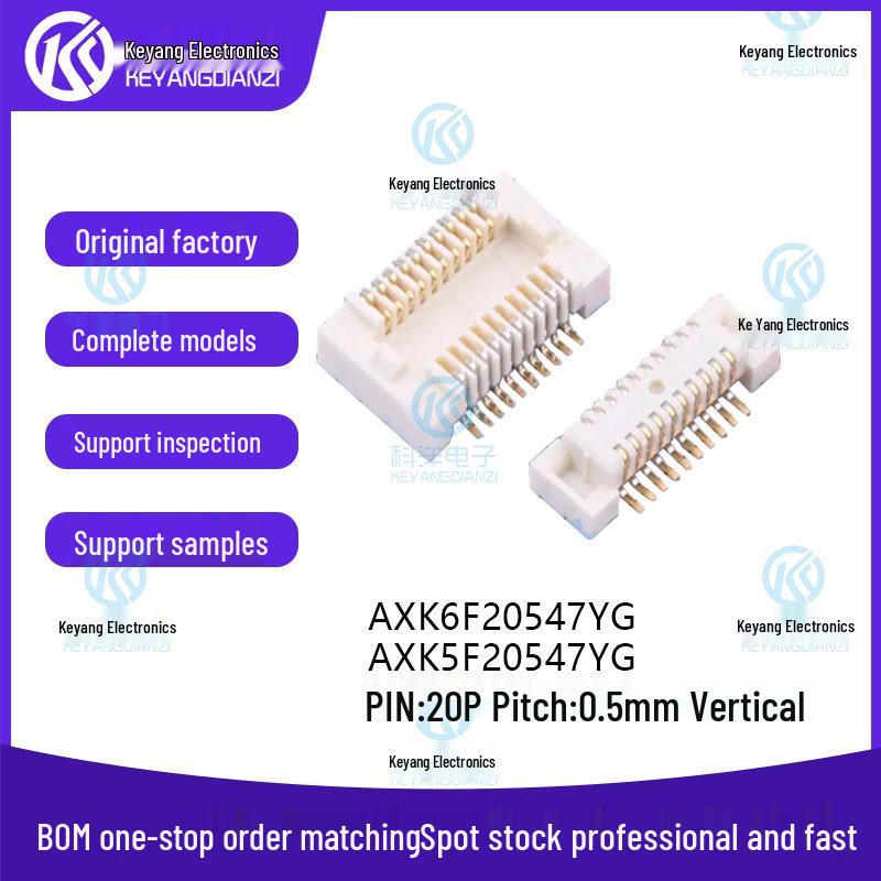 

AXK5F/AXK6F 20547YG 20P 0.5mm Pitch Vertical SMT Board-to-Board & Backplane Connector