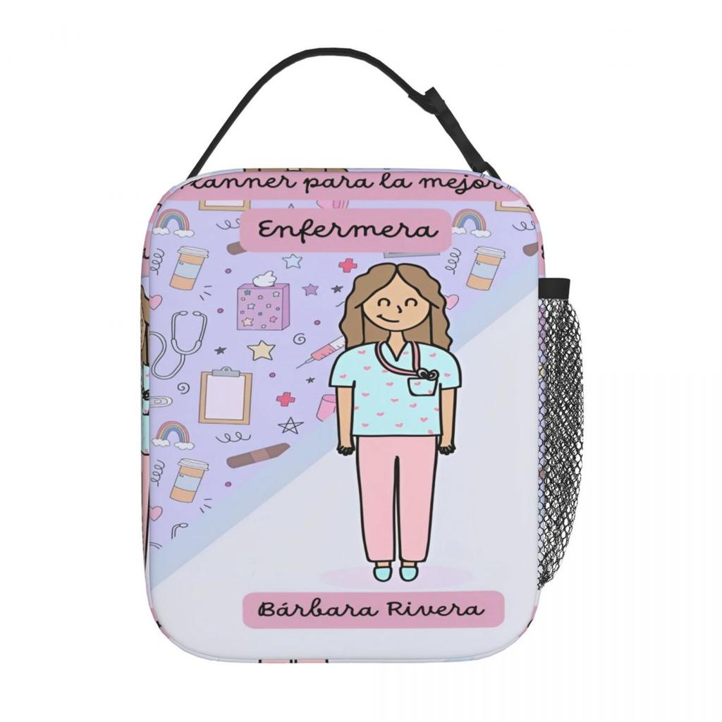 Comfort Doctor Nurse Lunch Bag Enfermera En Apuros Cute Lunch Box For Unisex Work Portable Insulated Cooler Bag Tote Food Bags
