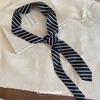 Striped Belt with Jeans, Accessories, Tie, Silk Scarf with Long Ribbon, Streamer, Waist Scarf, Waistband Seal, Waist Decoration.