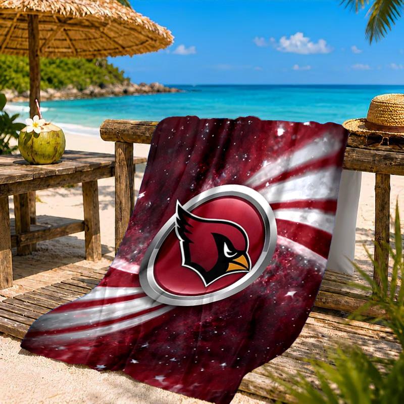 Cardinals Team Spirit Beach Towel, Quick-drying, Easy to Care for, Suitable for Both Fitness and Beach Vacations,Sports Essential