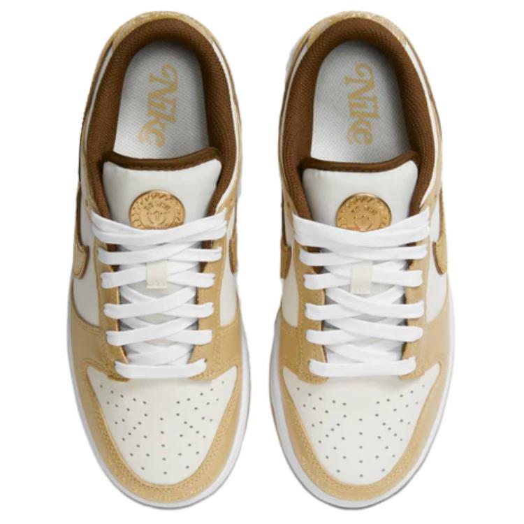 Nike  Dunk Low LX Be The One Women Sneakers Gold Phantom Metallic-Gold HM3695-071