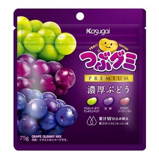 Kasugai Seika Tsubu Gumi PREMIUM Rich Grape 75g10 bags