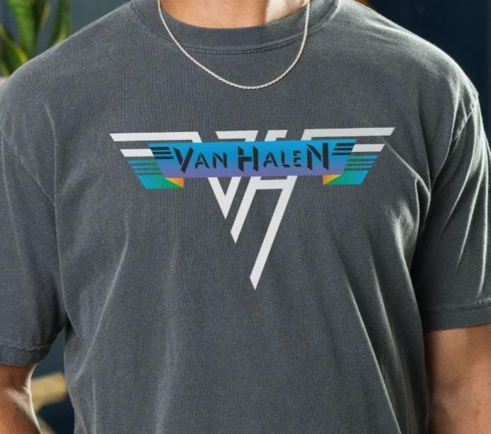 

Van Halen 1978 Logo T-Shirt Rock Band Vintage Black Comfort Color 1717 Tee M