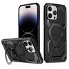Armor Phone Case for iPhone 16 15 14 13 12 11 Samsung S25 S24 S23 S22 Google Pixel 9 Pro Ring Stand Holder Case Cover Suitable for Wireless Charging