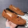 Marke Herren Quasten Mokassins zum Autofahren Bequeme Slipper Loafer Schuhe Herren Freizeitschuhe Leder Allround Loafer Büroschuhe Mann