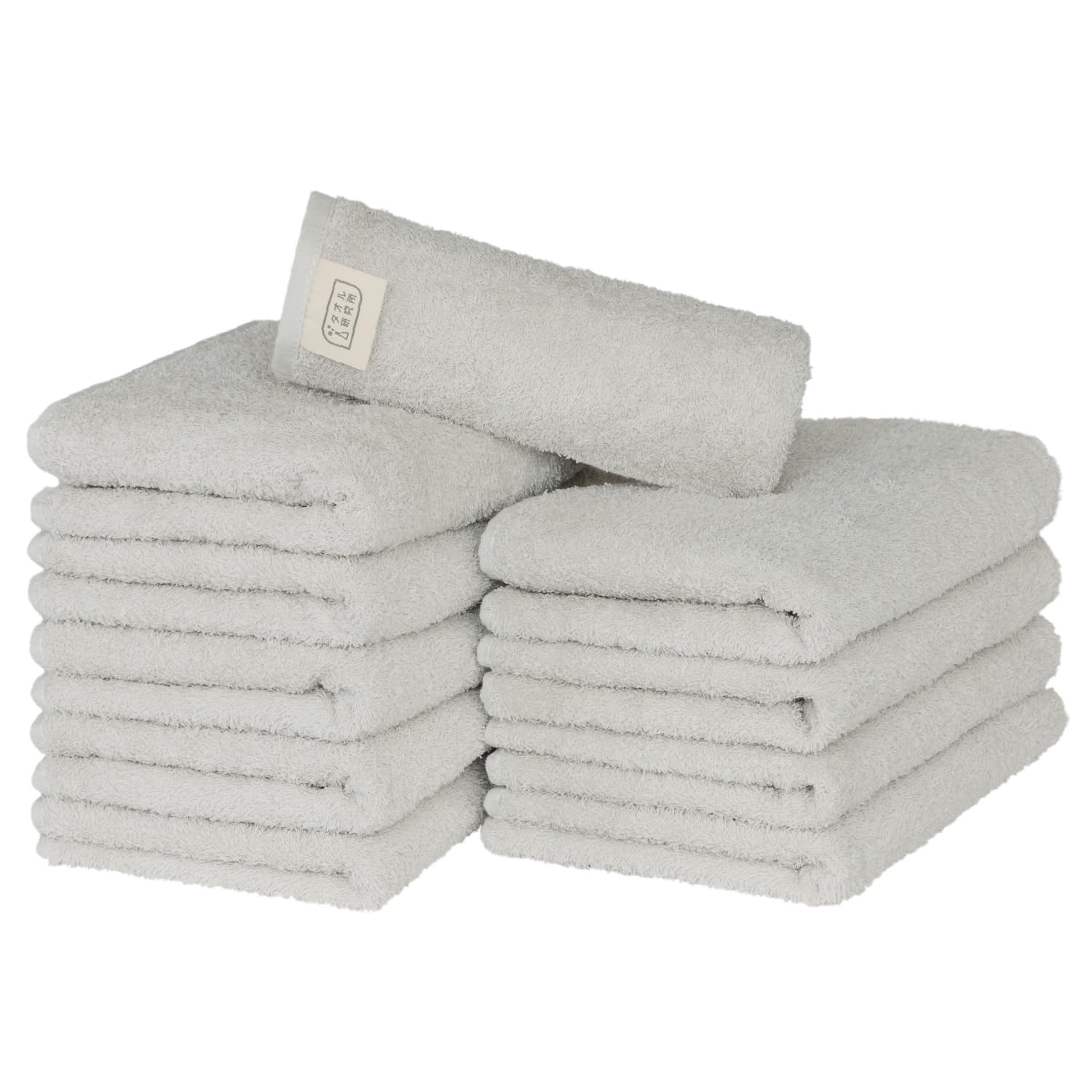 

Towel Laboratory Reason for Face Cool Birch Easy to JapanTechnology [The Lightness] #006 Towels, Gray, Color, 10-Piece Set, Quick-Drying, Thin, Wring,