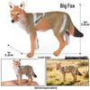 Realistic Animal Models: White Fox, White-tailed Deer, Arctic Fox Children's Gift Toys