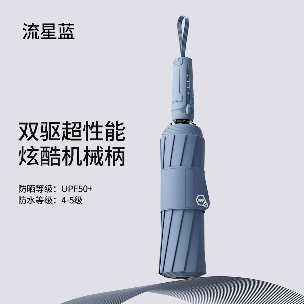 Mechanical Cyberwind Full Umbrella Automatic Umbrella Large Sturdy Wind Resistant Men's Simple Umbrella Weather and Rain Women's Double Umbrella