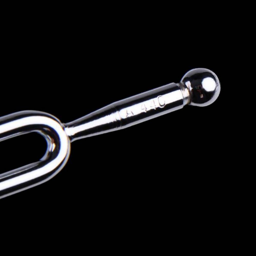 3 Stück A440HZ Gitarren-Stimmgabel aus Edelstahl für Gitarre/Violine/Klavier mit 1 Stück Silikonhammer