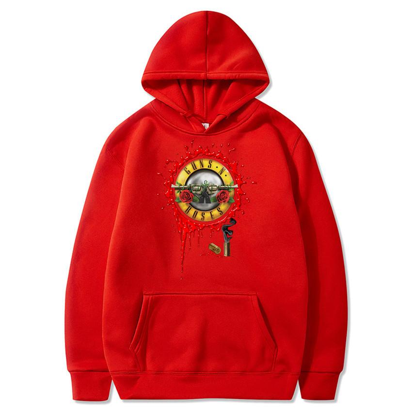 Guns N' Roses Hoodies Musik Hard Rock Band Print Streetwear Unisex Frauen Übergroße Sweatshirts Hoodie Pullover Trainingsanzüge Kleidung