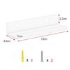 6xRecords Display Racks Durable Record Display Stand Easy Install Floating Shelf