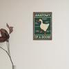 Vintage Goose Warning Metal Tin Sign - "Anatomy of a Goose" Humorous Wall Art with Cartoon Duck Illustration, Goose Decor