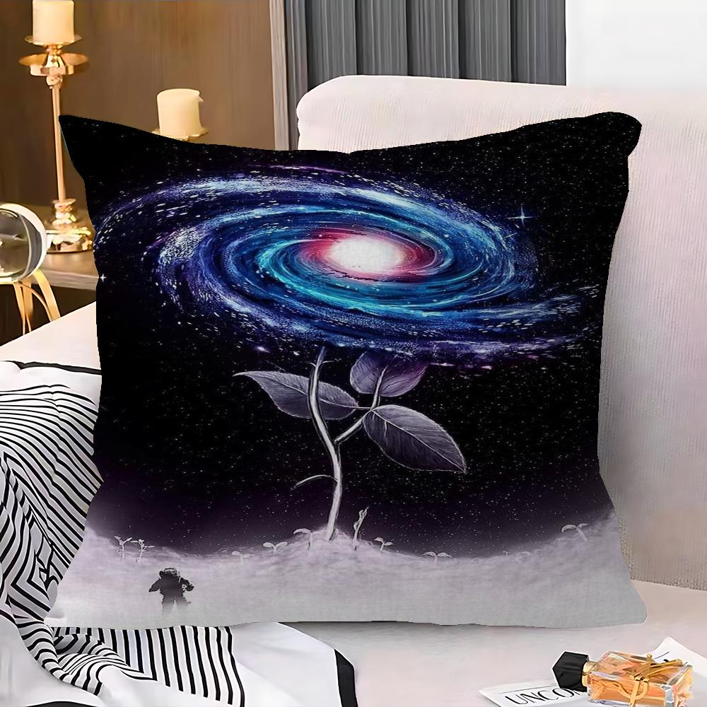 Cosmic Galaxy Decorative Room Aesthetics Pillow Case Home Decor Bedroom Sofa Bed Couch Pillow Cover 45x45