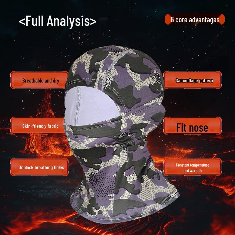 Winter Quick-Dry Cycling and Skiing Neck Gaiter with Velvet Lining for Cold Protection