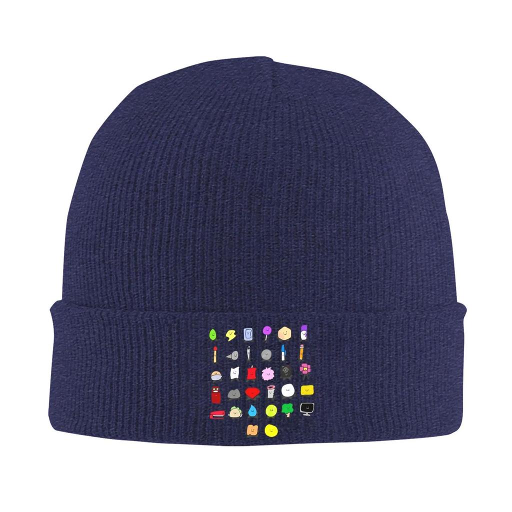 Bfdi All Contestants Pack Knitted Hats Autumn Winter Beanies Fashion Battle for Dream Island Caps Acrylic Fashion Bonnet