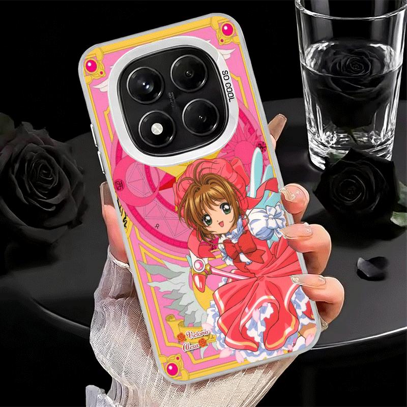 Cardcaptor Sakura Cute Girl Soft Phone Case for Xiaomi Redmi Note 13 14 15 Pro Plus 12S 12 11S 11 11T 10S 10 Shockproof Cover Ba