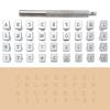 37Pcs Set Metal Alphabet Number Leather Stamp Hand Engraving Tool Kit DIY Set Professional Leather Embossed Tools Pottery Tool