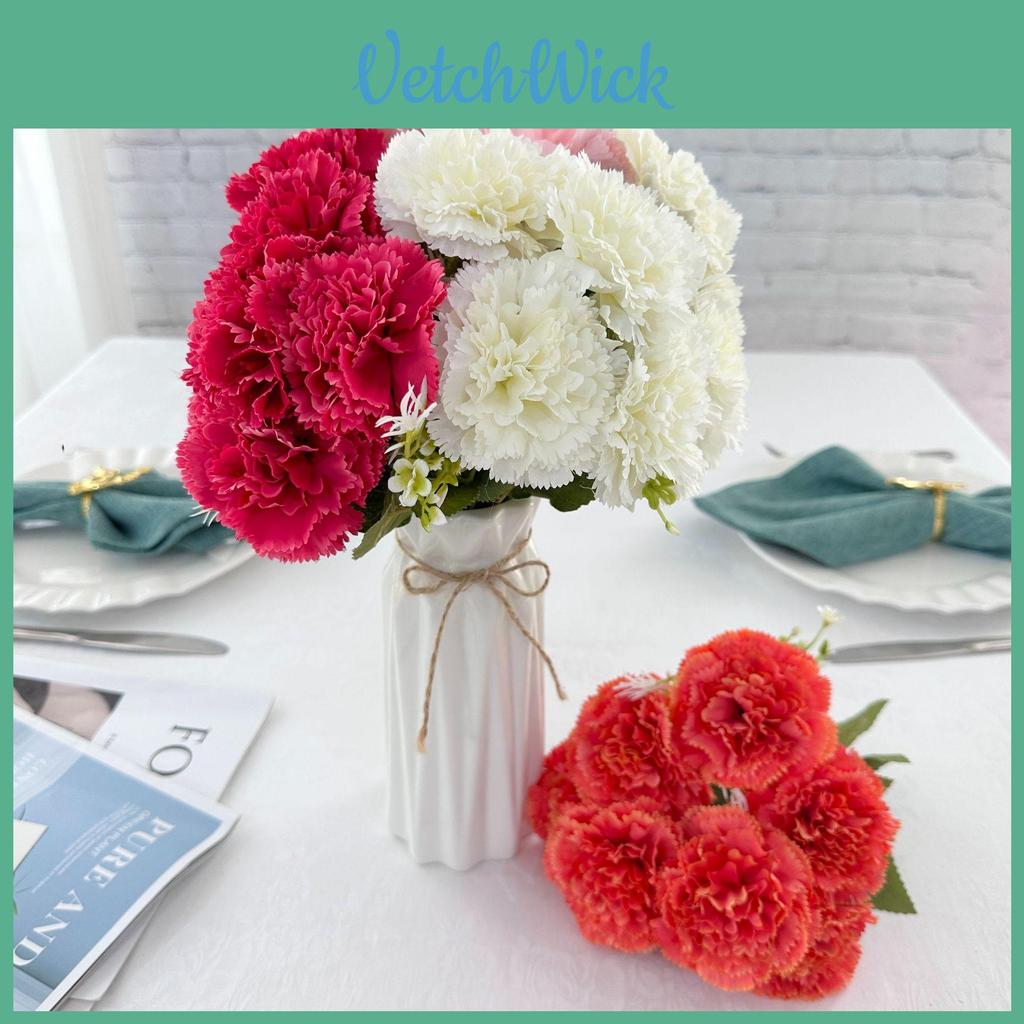 Diy Carnation Artificial Flower Home Decor For Wedding Celebrations And Photography Props