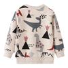 Boys' Cartoon Knitted Cotton Sweatshirt - Long Sleeve Autumn European & American Style