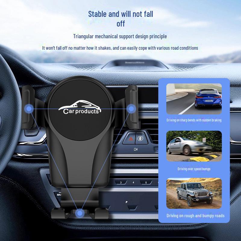 

Автомобильное крепление для телефона с логотипом | Универсальный держатель для навигационной системы и крючок custom LOGO чёрный