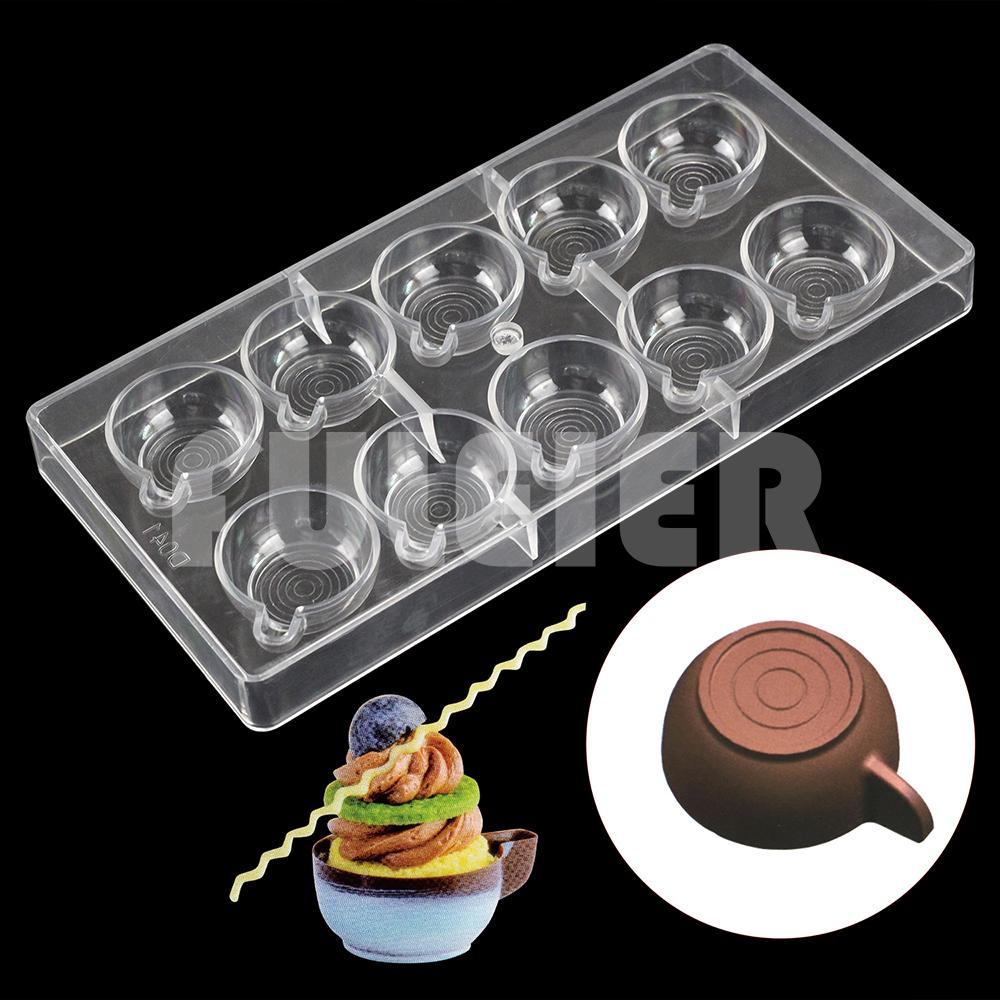 Molde de Chocolate de Policarbonato Herramientas de Repostería Para Decoración de Pasteles Repostería Horneado Molde de Caramelo de Chocolate Utensilios para Hornear