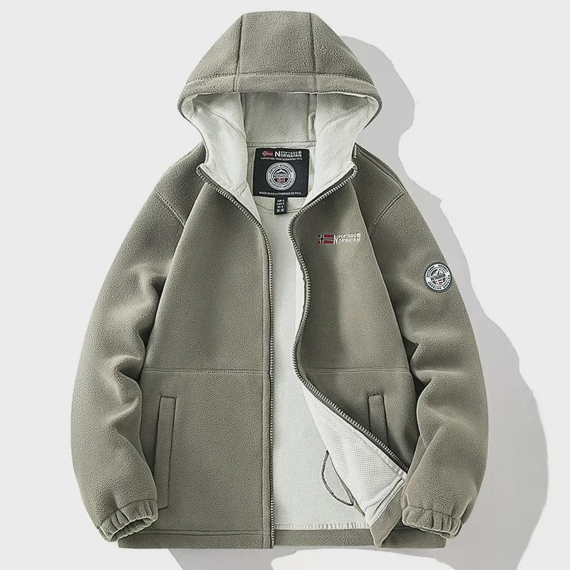 2024 Large Youthful Fleece Hoodie for Middle-aged/Elderly Men & Couples
