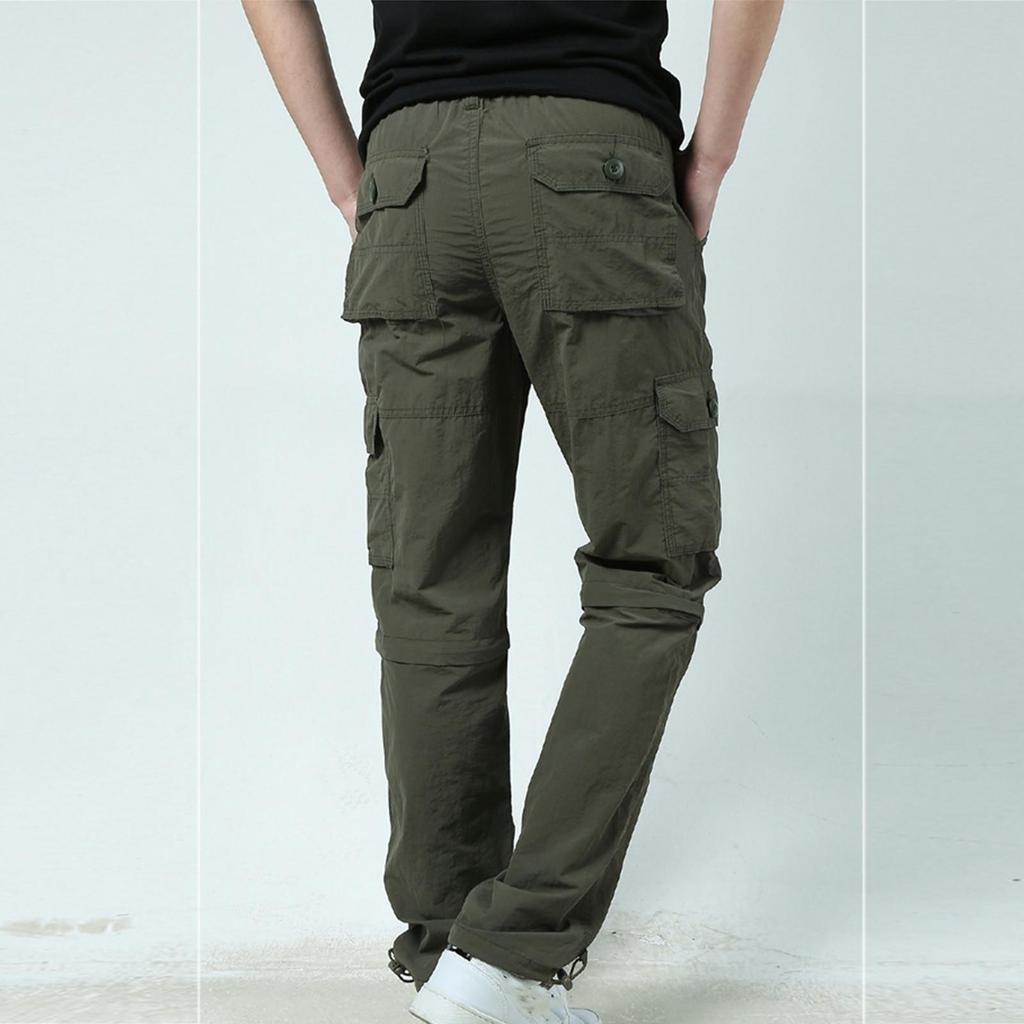 Pantaloni Corti Casual da Uomo ad Asciugatura Rapida Pantaloni da Escursionismo Staccabili