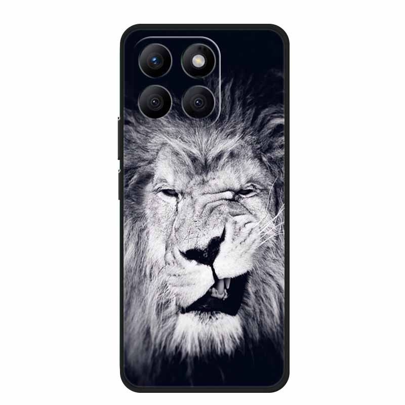 

For Honor X8C X8B Phone Case Funda Animals Lion Cover For Huawei Honor X 8 C B X8 8C 8B Soft Silicone TPU Back Coque Shell Honor X8B 4G
